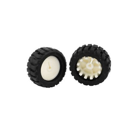 2X (2 db RC-játékautó robot jármű jármű gumi fedél kerék DIY 43mm-es felni B3J5)