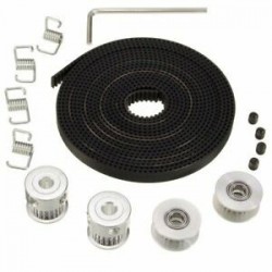 2X (2X GT2 csiga 20 fogak 5mm   8ft 2,5 m 2GT GT2 fogasszíj és 2X alapjárat H1N3
