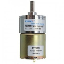 1X (ZHENGK 12VDC villanymotor 300 fordulat / perc nagy nyomatékú hajtómű motor fordulatszám-szabályozás B5V4
