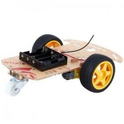 2X (intelligens autókövető motor intelligens robot autó alváz 2WD készlet Ultrahangos HC-S T9C5