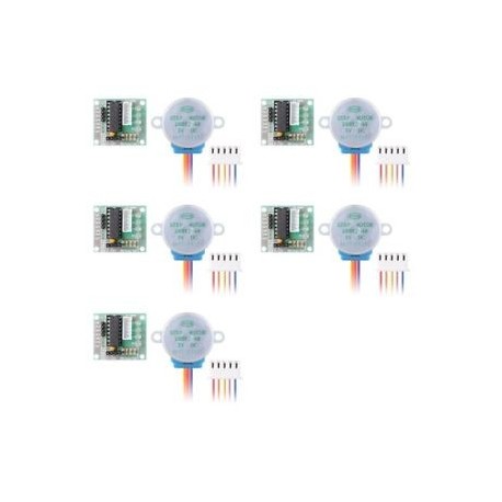 5X (5 db DC 5 V-os léptetőmotor-vezérlők   ULN2003 illesztőprogram modul 28BYJ-4 G6B8
