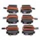 5X (alumínium 6Dof karos mechanikus robotkaros bilincs karomszeres készlet W / Servos W6F7