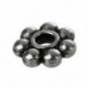 200 x 4 mm-es tibeti ezüst százszorszép spacer gyöngyök Charms Beads Q5S2