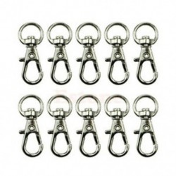 10db-os fém kapocs elforgatható kapcsolókapcsok Snap kampók kulcstartó táskák DIY Craft S K4Y2