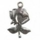 10 darabos antik ezüst ötvözet medál - Rose - A0879 X7R8