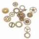 1X (17db Charm Steampunk Gear kerékpár medál, nyaklánc Charm megállapításokkal Q3A1)