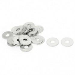 Fém alátét 6mm x 18mm x 1mm 30 db ezüst tónusú G3K3