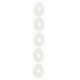 Fém alátét 6mm x 18mm x 1mm 30 db ezüst tónusú G3K3