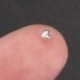2000PC ezüstözött sima gömb távtartó gyöngyök, 2,4 mm K9H9