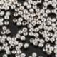 2000PC ezüstözött sima gömb távtartó gyöngyök, 2,4 mm K9H9
