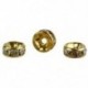 2X (100db 6mm strasszos kristály spacer gyöngyök aranyozott ékszerekhez Makin K7H4
