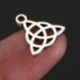 50 db ajándék ezüst tónusú kelta csomós bundák medálok 15x17mm C5B5