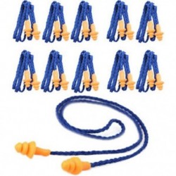 10 db biztonsági szilikon puha füldugó - Hallásvédő fültok K3K3 vezetékkel