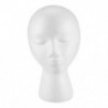 Stílushab hab Manöken parókafejű sapka sapka sapka parókatartó fehér hab Hea Y9B4
