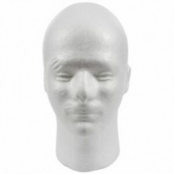 1X férfi női hab habszivacs manöken próbabábu fejállvány modell paróka kalap Di Z9E6