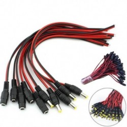 1X (12 V DC teljesítményű 5,5x2,1 mm-es pigtail-aljú dugasz dugasz CCTV kamera LED Li O4L4 LED)