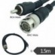 2X (RG59 RCA-M – BNC-M kábel video csatlakoztathatósághoz 1,5 m V3C7)