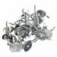 2X (50 db-os csomag 2 &quot -es univerzális Pegboard egy lyukas horoggal, Chrome Home Kitch B1P6