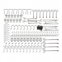 Pegboard horgok választéka - 102 db Peg Hook Szervezet T9M1