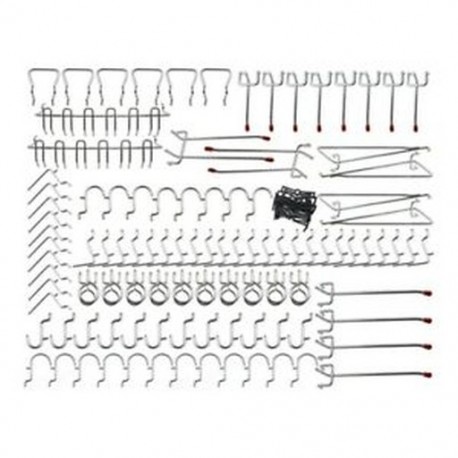 Pegboard horgok választéka - 102 db Peg Hook Szervezet T9M1