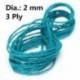 3X (1148 láb (383 udvar)) 2 mm-es 3 rétegű színes természetes jutas zsineg - 14 tekercs J S2D2