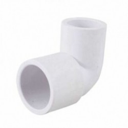 1X (Fehér PVC-U 20–25 mm vízcső derékszögű könyökcsatlakozó adapter W4R4)