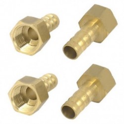 4db 1 / 4BSP menetes 8 mm-es cső Dia rézcső tömlőcsatlakozó csatlakozó Arany O5V4 H5W3