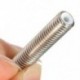 4X (M6X30 1,75 mm-es menetes fúvóka torok teflonnal a 3D nyomtató extruder W4L8 számára)