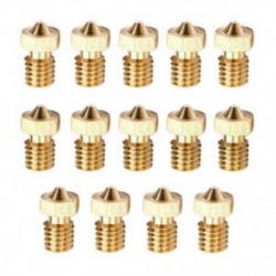 1X (14 db M6 3D nyomtató 0,2 mm 0,3 mm 0,4 mm 0,5 mm 0,6 mm 0,8 mm 1,0 mm extruder B G8C8