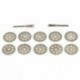 10 PCS 22 mm-es 8 lyukú elektromos csiszolótartozékok Gyémánt szelet / fűrészlap L6A4