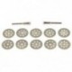 10 PCS 22 mm-es 8 lyukú elektromos csiszolási kiegészítők Gyémánt szelep / fűrészlap E1X5