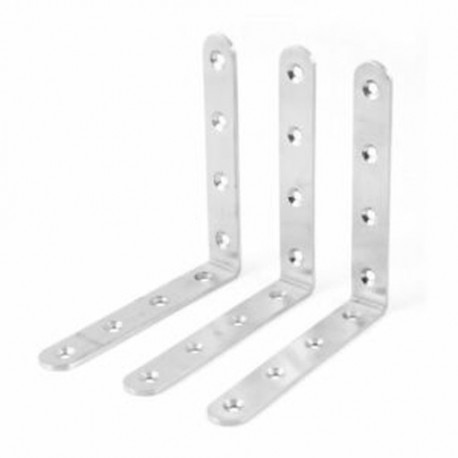 3 db 125 mm x 125 mm saroktartó illesztés derékszögű konzol E3C4 D8N8