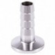 2X (rozsdamentes acél 304 KF 16 karimás és 13 mm-es tömlőszorító adapter, vákuum F8K7)