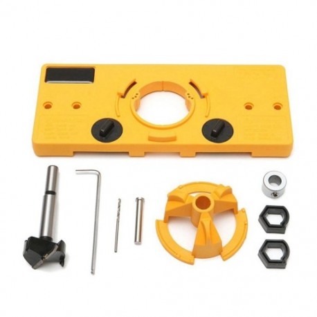 35MM kupa stílusú, csuklós unalmas fúróvezető készlet, ajtó lyuk sablonja a Kreg C3C7-hez