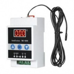 2X (TMC-6000 110-240V vezetősínű hőszabályozó digitális hőmérséklet-szabályozó A2R3)