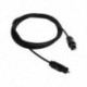 2X (3 FT 1,1 méteres digitális optikai optikai audio Toslink SPDIF MD DVD kábel L L8D4
