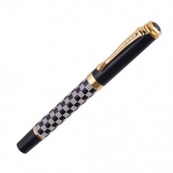 Jinhao 500 Writing Iridium gold Toll töltőtoll Pen toll 0,5 mm, fekete-fehér D2G3