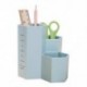 műanyag asztali ceruzatartó Pen Cup asztali irodai kellékek (kék) I4B3