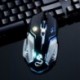fehér - USB 6 gombos laptop optikai számítógép Pc notebook vezetékes játék egér egér U N7T2