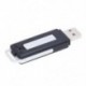 Fekete Mini 4 GB-os USB digitális audio hangrögzítő diktafon flash meghajtó lemeze Q2I9