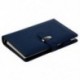 2X (FASHION Pocket Organizer Planner Bőr Filofax Napló Notebook Kék S1H6)