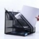 6X (otthoni irodai asztali irodai tároló File Rack Organizer Sorter Black Meta R7V7