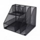 6X (otthoni irodai asztali irodai tároló File Rack Organizer Sorter Black Meta R7V7