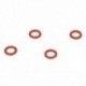 1X (50 db piros szilikon O gyűrűs tömítő alátét 10 mm x 6 mm x 2 mm P3M5)