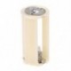 Halványfehér hengeres akkumulátor-tartó adapter 3x1,5 V-os AA elemhez H6K8