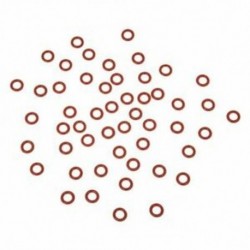 2X (50 db piros szilikon O gyűrűs tömítő alátét 10 mm x 6 mm x 2 mm G3P2)