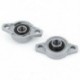 2PCS KFL000 cink ötvözetű párnacsapágy 10mm B3F1