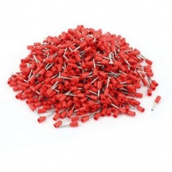 AWG 22 huzalréz, ráncszigetelt, csavaros véghüvelyek, 1000 darab piros, Y2O9