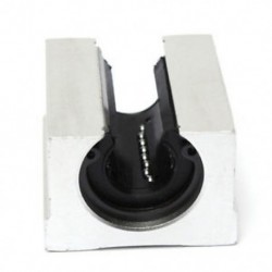 SBR20UU nyitott, lineáris útválasztó, mozgatócsapágy, szilárdtengelyes blokk, ezüst F L3L7