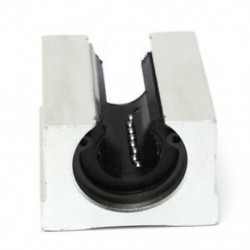 SBR20UU nyitott, lineáris útválasztó, mozgatócsapágy, szilárdtengelyes blokk, ezüst P4L2